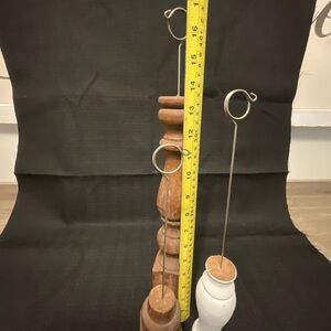 Vintage spindle picture holders